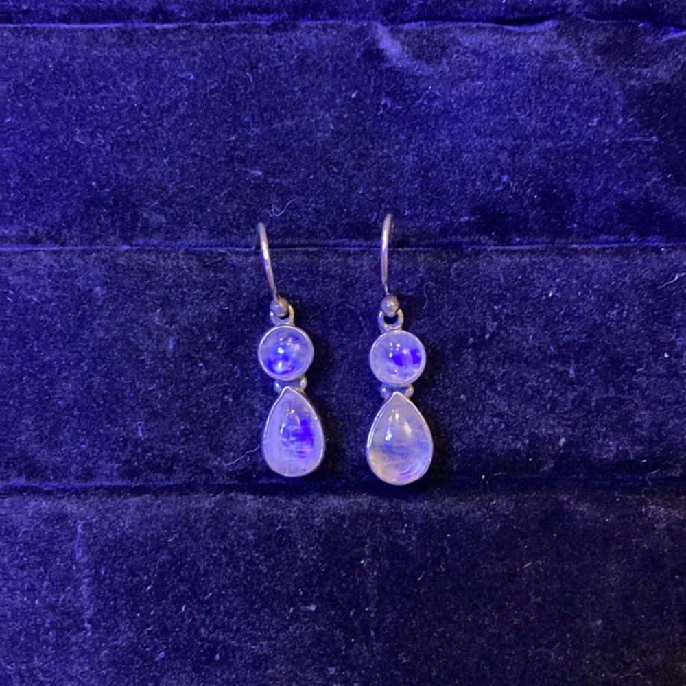 Moonstone earrings